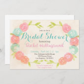 Spring Garden Bloemen Bruids Douche Uitnodiging (Voorkant / Achterkant)
