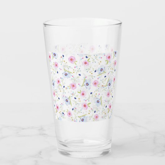 Spring Garden Bloemen Patroon Glas (Achterkant)