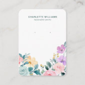 Spring Garden Bloemen Sieraden Display Kaart Visitekaartje (Voorkant)