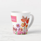 Spring Garden Blooms Latte Mok (Rechterhoek)