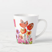 Spring Garden Blooms Latte Mok (Rechts)