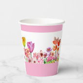 Spring Garden Blooms Papieren Bekers (Achterkant)