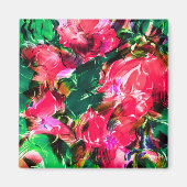 Spring Garden Blush roze Rose Flowers Bloom Magneet (Voorkant)