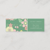 Spring Garden Boho Floral Mini Visitekaartje (Voorkant)