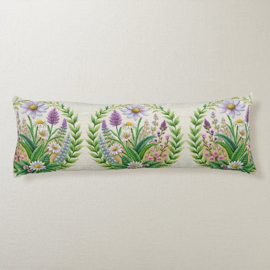 Spring Garden borduurwerk kussen ontwerp kamille (Achterkant)