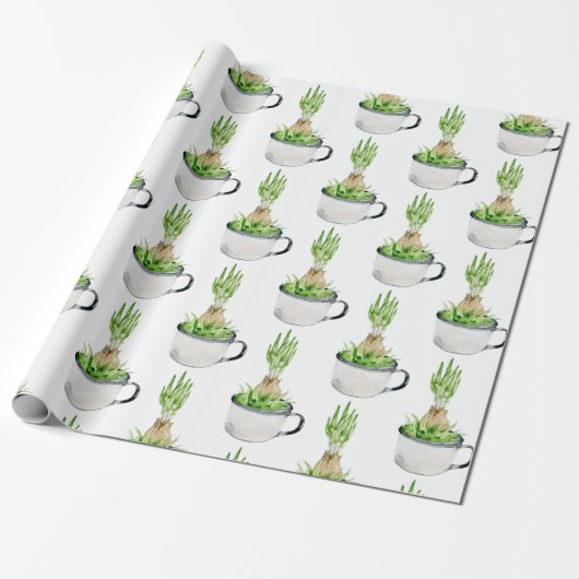 Spring Garden Bulb Floral Plant Cadeaupapier (Uitgerold)