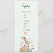 Spring Garden Bunny Brunch Menu (Voorkant)