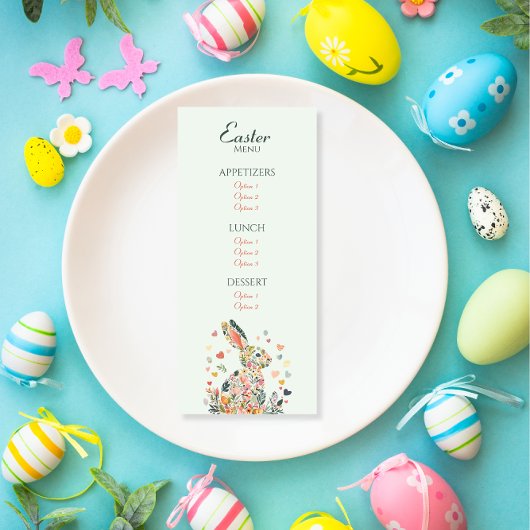 Spring Garden Bunny Brunch Menu