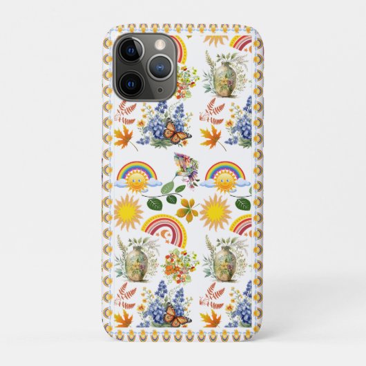 Spring Garden Butterfly Rainbow Sunshine groen Case-Mate iPhone Case (Achterkant)