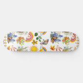 Spring Garden Butterfly Rainbow Sunshine groen Persoonlijk Skateboard (Horizontaal)