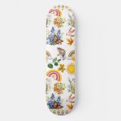 Spring Garden Butterfly Rainbow Sunshine groen Persoonlijk Skateboard (Voorkant)