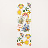 Spring Garden Butterfly Rainbow Sunshine groen Yogamat (Voorkant)