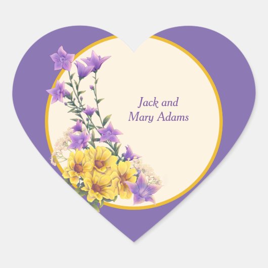 Spring Garden Collectie Hart Sticker (Voorkant)