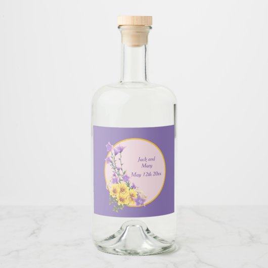 Spring Garden Collectie Likeurfles Etiket (Voorkant)