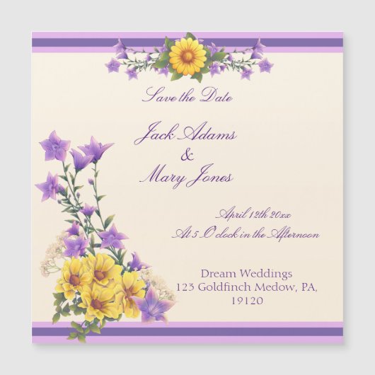 Spring Garden Collectie Magnetische Uitnodiging (Voorkant)