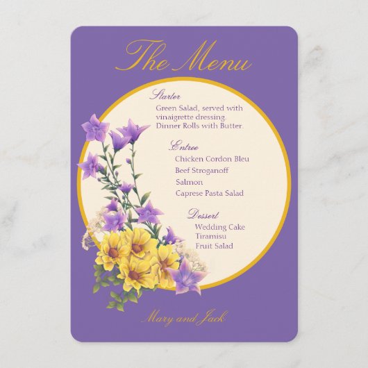 Spring Garden Collectie Menu (Voorkant)