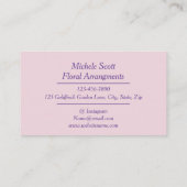 Spring Garden Collectie Visitekaartje (Achterkant)