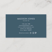 Spring Garden Elegant Unieke Waterverf Bloemen Visitekaartje (Achterkant)