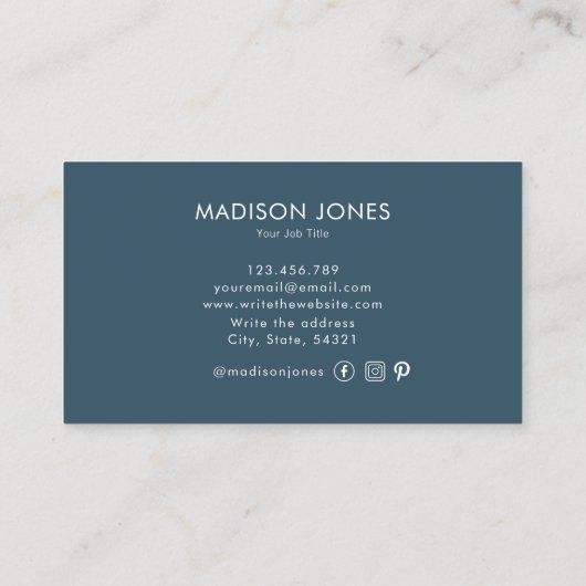 Spring Garden Elegant Unieke Waterverf Bloemen Visitekaartje (Achterkant)