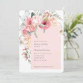 Spring Garden Elegant Waterverf romantische chemie Kaart (Staand voorkant)