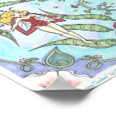 Spring Garden Fairy Bug Fantasy Art Mandala Poster (Hoek)