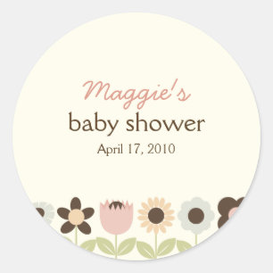 Spring Garden Favor Stickers of Gift Label Sticker
