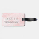 Spring Garden Floral gepersonaliseerd Bagagelabel (Achterkant horizontaal)