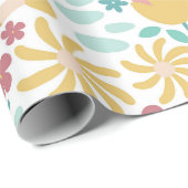 Spring Garden Floral Pattern Cadeaupapier (Rol Hoek)