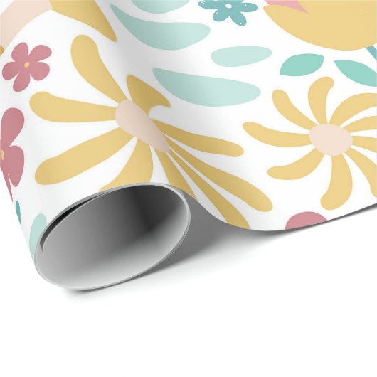 Spring Garden Floral Pattern Cadeaupapier (Rol Hoek)