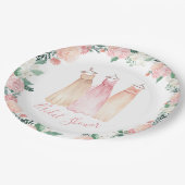 Spring Garden Floral Vrijgezellenfeest Papieren Bordje (Gekanteld)