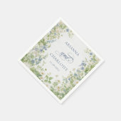 Spring Garden Floral Wedding Napkins Servet (Hoek)