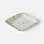 Spring Garden Floral Wedding Paper Plates Papieren Bordje (Gebogen)