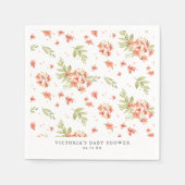 Spring Garden Florals | BABY SHOWER WATERVERF Servet (Voorkant)