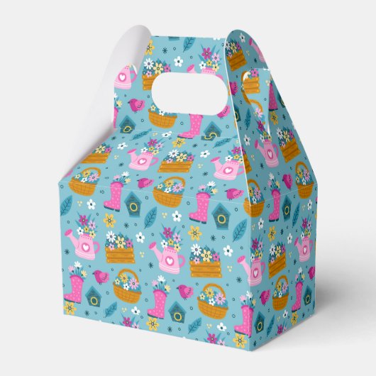 Spring Garden Flowers Bedankdoosjes (Achterkant)