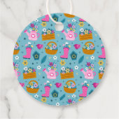 Spring Garden Flowers Bedankjes Labels (Achterkant)