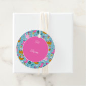 Spring Garden Flowers Bedankjes Labels (In situ)