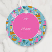 Spring Garden Flowers Bedankjes Labels (Voorkant)