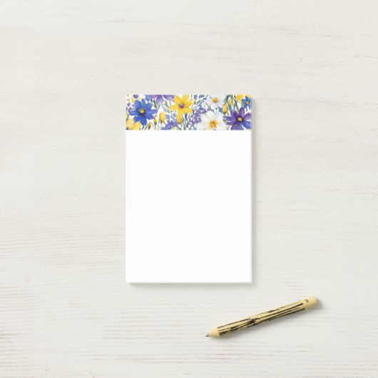 Spring Garden Flowers Elegante Bloemen Post-it® Notes (Op bureau)