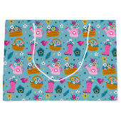 Spring Garden Flowers Groot Cadeauzakje (Voorkant)