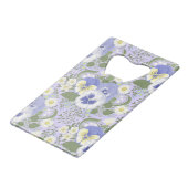 Spring Garden flowers on lavender Creditkaart Flessenopener (Achterkant Gekanteld)