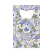 Spring Garden flowers on lavender Creditkaart Flessenopener (Achterkant)