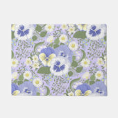 Spring Garden flowers on lavender Deurmat (Voorkant)