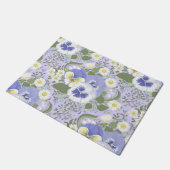 Spring Garden flowers on lavender Deurmat (Schuin)