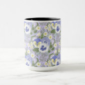 Spring Garden flowers on lavender Mok (Midden)