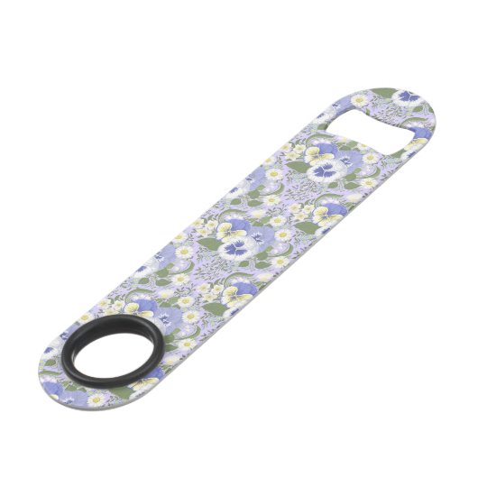 Spring Garden flowers on lavender Speed Flessenopener (Voorkant Gekanteld)