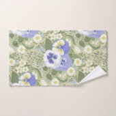 Spring Garden flowers on sage Bad Handdoek (Handdoek)