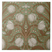 Spring Garden flowers on sage Tegeltje (Voorkant)