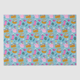 Spring Garden Flowers Tissuepapier