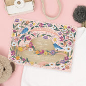 Spring Garden Flowers Zon Pet Roze Baby shower Kaart