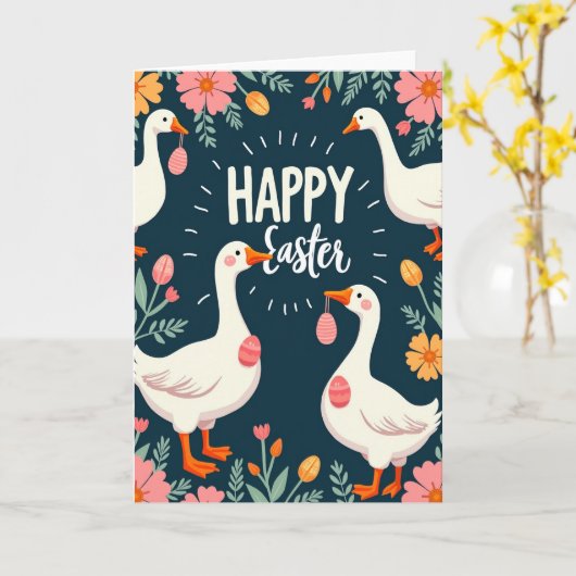 Spring Garden Fowl Celebration Card Kaart (Gele Bloem)